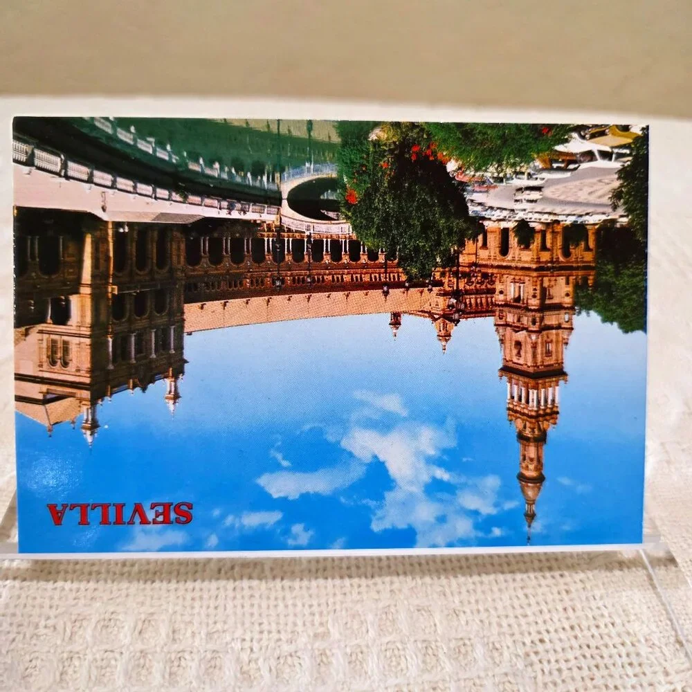 Vintage Sevilla Plaze de Espana Place de l'Espagne Spain Spanish Postcard Unp